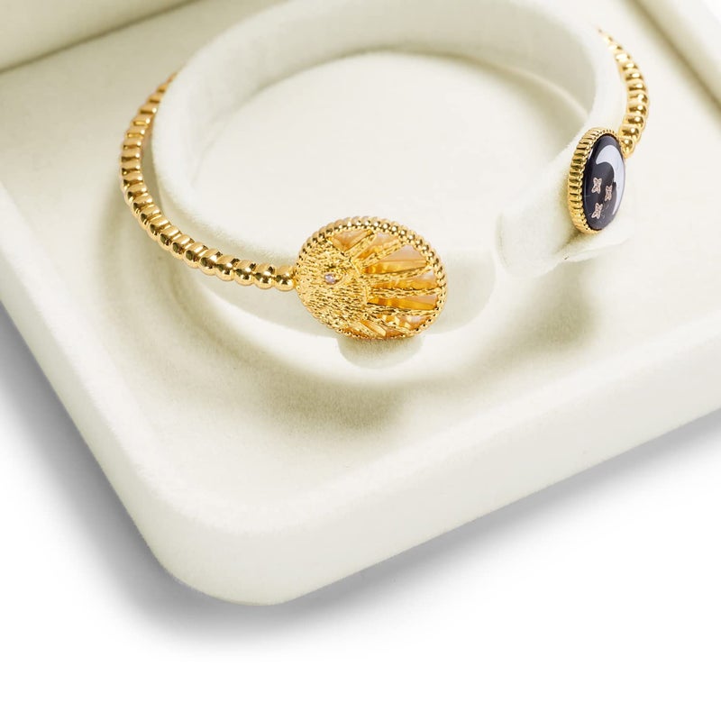 Oirlv Velvet Bracelet Gift Boxes White Bangle Display Jewelry Box - Image 5